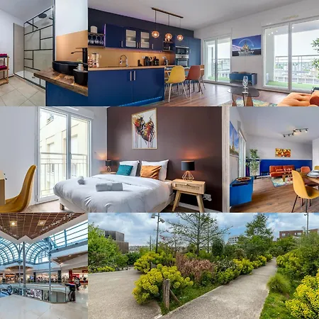 Apartment Chic & Cosy - Private Parking - Between Paris & Disneyland - 5min Trainstation, Big Mall